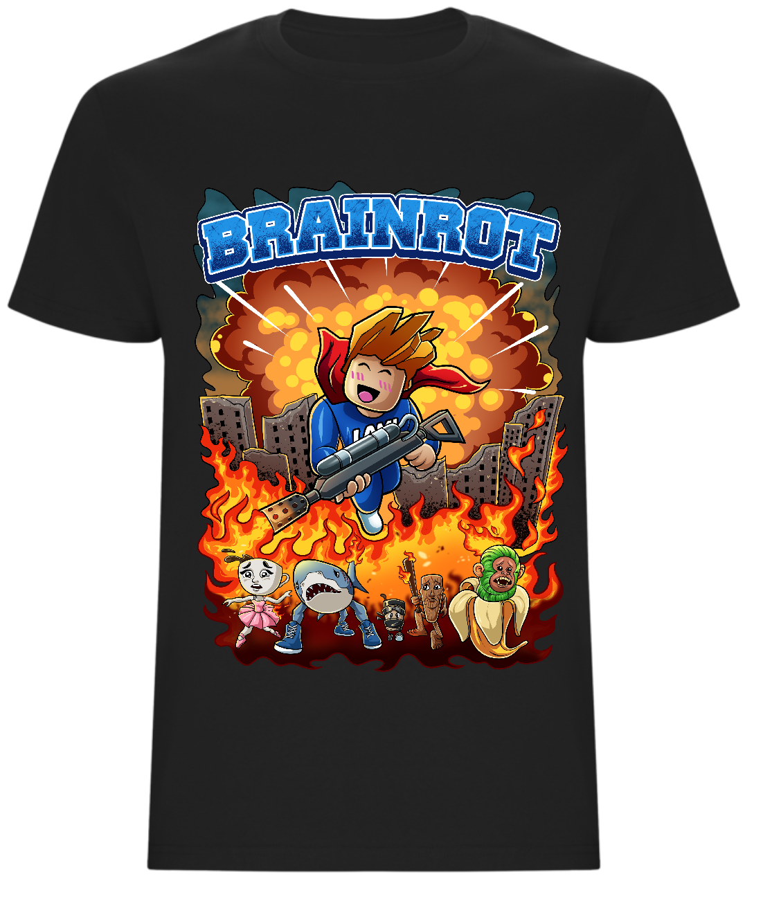 🔥 Limited - BRAINROT - T-SHIRT + signierte Autogrammkarte