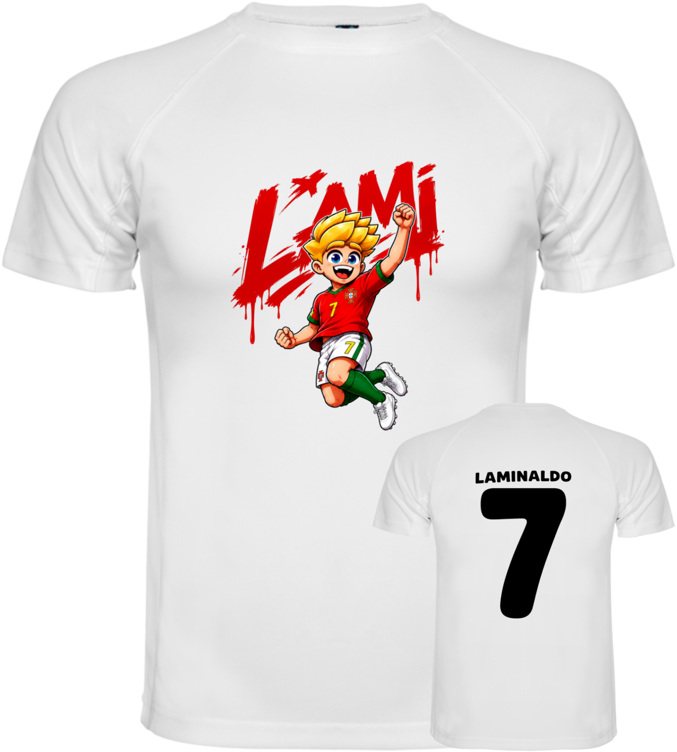 LAMI - Fußball WM 2026 Bundle Trikot + Trinkflasche + Squishy + Autogrammkarte